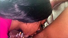 Kash officials lick ebony pussy and play with toys