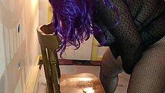 fucking a big stick on dildo and a dude at the same time