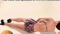 doa-mai-f9 o shows off in tight dress and panties