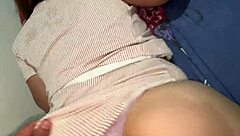 Since you started gym, your butt's huge! I got CAUGHT jerking to it, and she rode me hard.