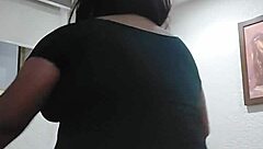 Mounting my man for intense Mexican shemale anal action