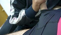 OMG, this petite student in uniform drains her teacher with a massive creampie!