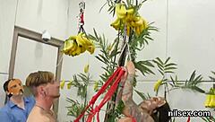 Feisty chick gets wild treatment in butthole asylum