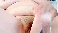 Petite Latina plays with huge dildo, cumming hard in homemade clip