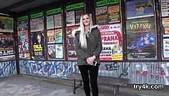 Natural Teenie Gives Blowjob in POV and Gets Yummy Twat Reamed