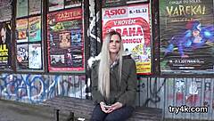 Natural Teenie Gives Blowjob in POV and Gets Yummy Twat Reamed