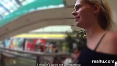 adorable czech girl teased at the supermarket before a wild pov ride.