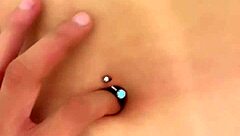 Feeling so good fingering this beautiful Latina navel