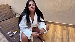 novinha handled that big black rod like a pro.