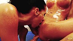 Hey, wanna see fake tits lesbians devour each other?