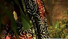 dreamy indian brunette teases with pure seductive strip moves