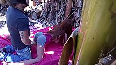 Curious How a Brunette Plays with a Sex Toy in Public?