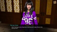 Blonde nympho babe home alone, playing with her shaved pussy in lingerie