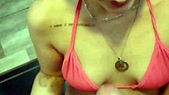 sadira hotwife teases in the erotikaxxx bathroom for a quick steamy trailer.