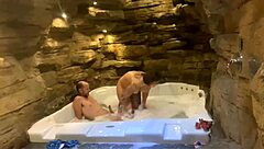 The old man fucks the young girl hard and slaps her face.