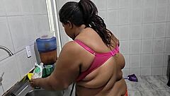 i'm so torn watching my stepmother get fucked hard in the kitchen by her stepson.