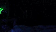 carrie b gets hardcore blacklight sex with gagging and choking