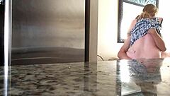 Tattooed couple in intimate moment part two