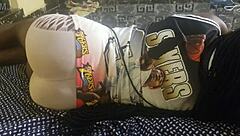 I show off my teen ass, young and farting