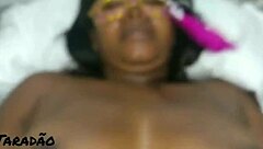 I'm banging this whore's ass hard and filling it with cum.