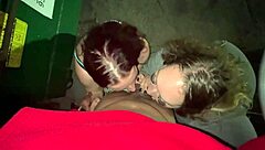 I’m with these desperate sluts sucking cock hard by a filthy dumpster.