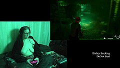 Naked night springs playthrough part 2 with curvy brunette’s big tits