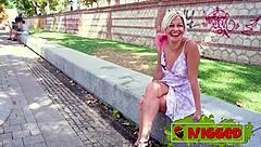 Sandra hunts anal orgasm with our big-dicked black stud in wild action. She bends for deep pounding.