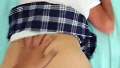 Rich Student Girlfriend Gets Nailed Hard in Sexy Uniform