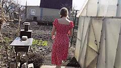 शहर से अभी आया और एक किसान लड़की को जोर से चोदा! 😜