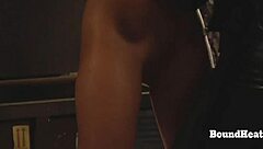 sensual tight lesbian slave moans loud from intense fingering and kissing with her strict madame