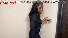 Hey, watch this petite Lagos teen twerk for that huge cock