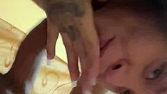 Pregnant Colombian Prostitute Gets Back And Pussy Filled With Cum By Follower