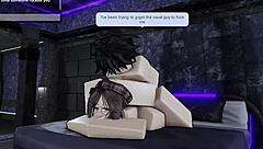 My personal slut rides me doggystyle on Roblox until I cum twice