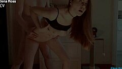 Stop working, fuck me hard, and cum on my tits - Elena Ross