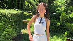 Public Pickup Turns Wild as Teen Takes Rough Gangbang with Double Penetration Creampie