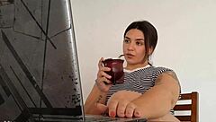 carla farting quietly while working on her tasks