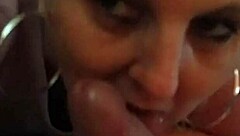 Horny Milf Sucking Cock with Wild Blowjob Skills