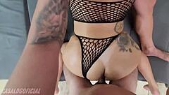 Blonde Wife Dominates Friend In Swingers Session At Gym