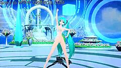 Hatsune Miku's full nude mod in AI no Uta Project Diva