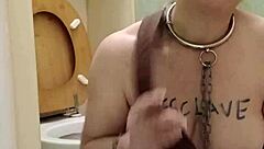 hey, this amateur bdsm slave slut whore gets humiliated in toilet action 😈