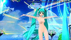 Hatsune Miku's full nude mod in AI no Uta Project Diva