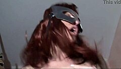 As a housewife, I hide my slutty face behind a mask while giving blowjobs and swallowing cum.