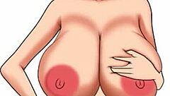 Porn speed painting number 58 focuses on big tits in a fun, creative way