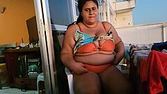 Horny Housewife Takes Anal Creampie from Young Stud on Beach