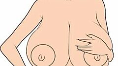 Porn speed painting number 58 focuses on big tits in a fun, creative way