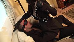 ebony goddess in leather boots gettin fucked like a total slut