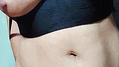 pinay asian milf rides big cock in cowgirl for lactating creampie with saggy tits