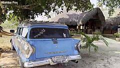 Shameless Monika Fox Flashes Naked Tits While Pissing Outdoors