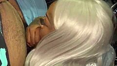 My girl eagerly sucking that big cock right now