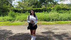 क्या यह कोलंबियन कॉलेज गर्ल आसानी से अपने लॉन्ग-डिस्टेंस बॉयफ्रेंड से धोखा देती है एमेच्योर डॉगीस्टाइल के साथ?